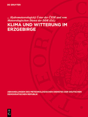 cover image of Klima und Witterung im Erzgebirge
